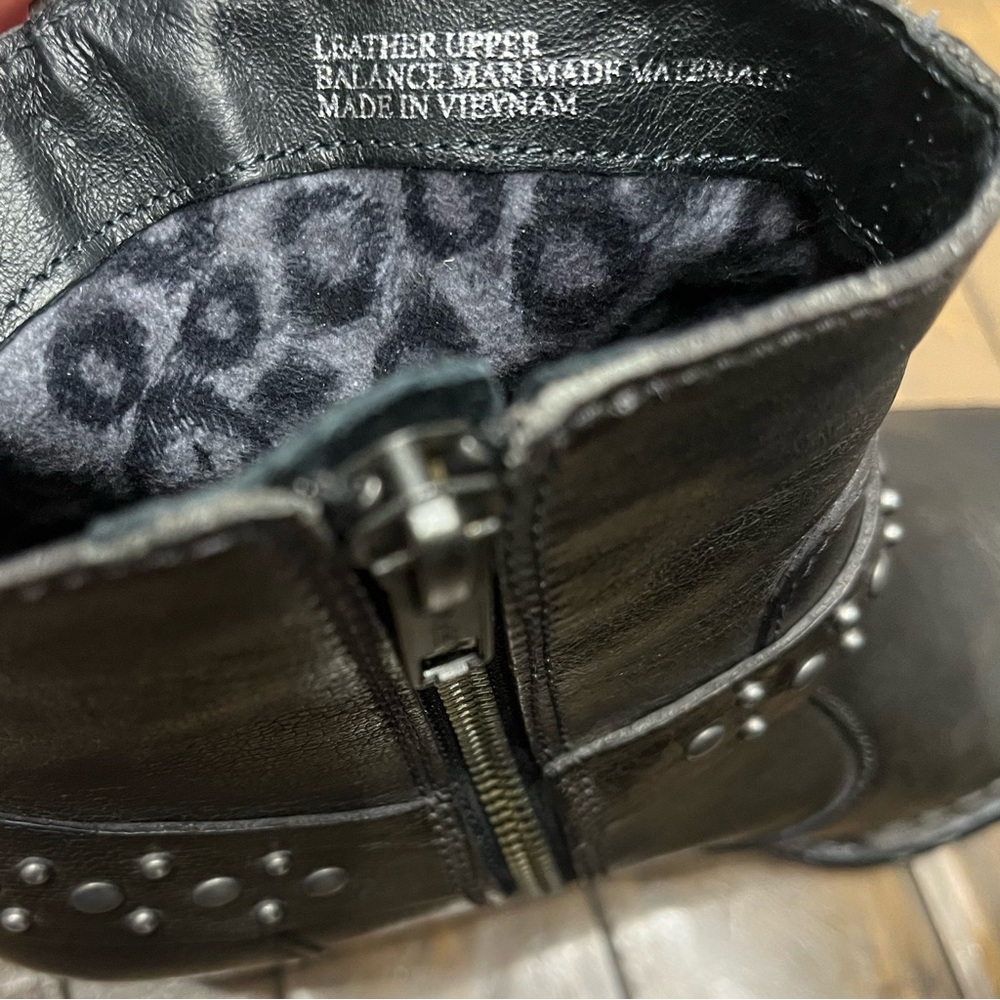 BORN Slater Studded Harness Western Boots Size 6.5 - Picture 11 of 12